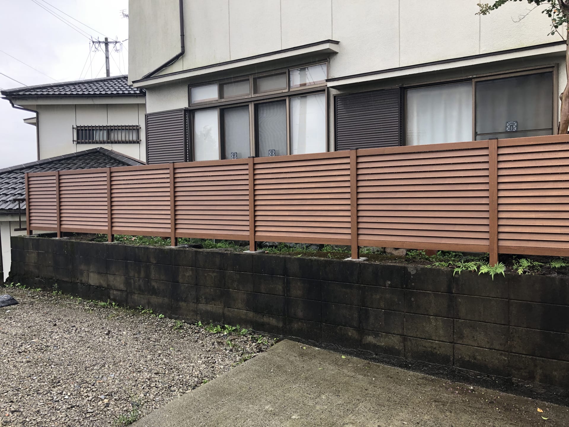 鹿児島市　S様邸　フェンス施工